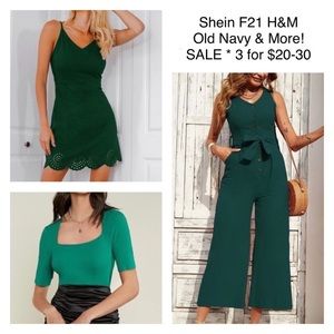 3x$20-30 2x$15 SALE Shein F21 Old Navy